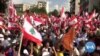  Pro and Anti-Government Demonstrators Occupy Lebanese Capital 