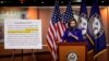 La presidenta de la Cámara de Reresentantes, Nancy Pelosi, presenta legislación para crear la comisión de la 25a Enmienda durante la conferencia de prensa en el Capitolio en Washington, el 9 de octubre de 2020.