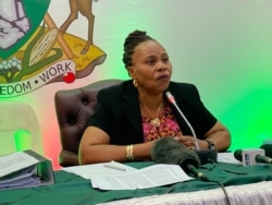 Monica Mutsvangwa, Zimbabwe’s information minister, says she would only comment on the matter after the courts have disposed of the case. (Photo: Columbus Mavhunga / VOA)