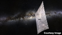 LightSail dan Bima Sakti (Foto: The Planetary Society)