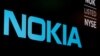 រូបឯកសារ៖ ស្លាកសញ្ញា​ក្រុមហ៊ុន​ Nokia​ ដាក់តាំង​បង្ហាញ​នៅ​លើ​អេក្រង់​ក្នុង​ទីក្រុង​ញូវយ៉ក។