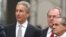 FILE - Charles Kushner, left, walks to the U.S. District Courthouse with his lawyers Benjamin Brafman, right, and Alfred C. DeCotiis, center, in Newark, N.J., Aug. 18, 2004. Charles Kushner runs Kushner Cos.