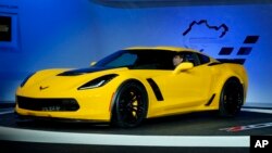 Ševrolet korveta Z06 predstavljena na 2014. Međunarodnom severnoameričkom sajmu automobila u Detroitu, 14. januar 2014.