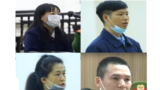 Phạm Đoan Trang, Trịnh Bá Phương, Nguyễn Thị Tâm, Đỗ Nam Trung bị kết án tổng cộng 35 năm tù. (Photo Screenshot from local media VTV và ANTV)