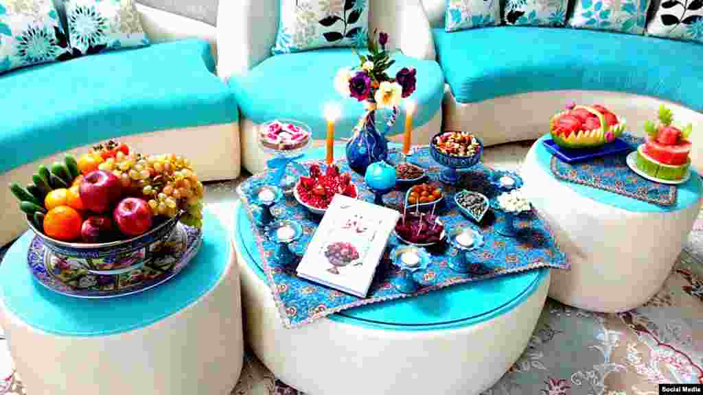 سفره شب یلدا - عکس ارسالی از فریما