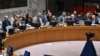 U.S. Deputy U.N. Ambassador Robert Wood raises his hand to veto a draft resolution calling for a cease-fire in Gaza, during a United Nations Security Council meeting at U.N. headquarters in New York City, on Nov. 20, 2024. 