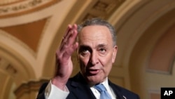 El líder de la moniría demócrata en el Senado, Chuck Schumer, dice que su partido está centrado en lograr un proyecto de ley bipartidista sobre DACA.