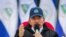El presidente de Nicaragua, Daniel Ortega, durante un discurso en Managua el 19 de julio de 2020.