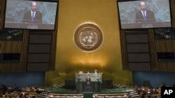지난 9월 뉴욕에서 열린 제67차 유엔총회. (자료사진)