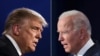 Kombinasi foto yang dibuat pada 29 September 2020 ini menunjukkan Presiden AS Donald Trump (kiri) dan calon Presiden dari Partai Demokrat, mantan Wakil Presiden Joe Biden, pada debat presiden pertama. (Foto: AFP)