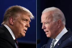 President Donald Trump and Vice-President (D) Joe Biden