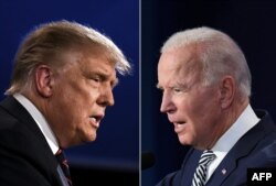 President Donald Trump and Vice-President (D) Joe Biden