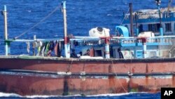 FILE - This photograph provided by the Indian Navy shows an Iranian fishing vessel named, Iman, that was hijacked by pirates after the same was intercepted by the navy off the east coast of Somalia, January 29, 2024.