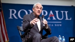 Ron Paul speaks at a campaign stop at the University of New Hampshire, Jan. 6. (AP)