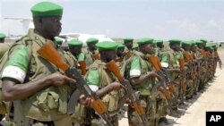 Ugandan soldiers serving as peacekeepers