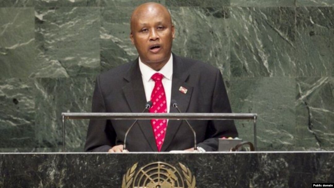 Visi-Prezida Bazombanza Prosper ari mu nteko rusange ya ONU muri 2014