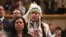 FILE - Lee Juan Tyler of Idaho waits for President Barack Obama to speak at the 2015 White House Tribal Nations Conference, Nov. 5, 2015. Despite the problems facing Native Americans, they rarely are a priority in U.S. presidential elections.