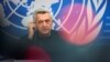 FILE - The United Nations High Commissioner for Refugees (UNHCR) Filippo Grandi attends a news conference at the U.N. in Geneva, Oct. 8, 2021.