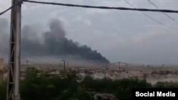 Ledakan di selatan Baghdad, Irak, 12 Agustus 2019. (Foto: media sosial)