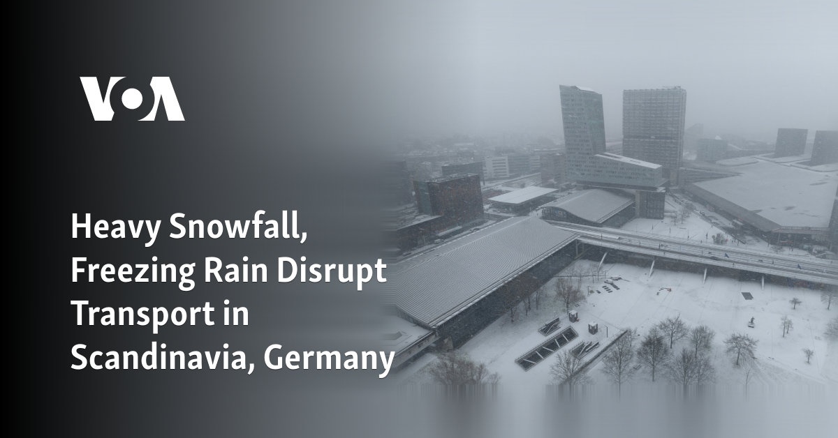 Heavy Snowfall, Freezing Rain Disrupt Transport in Scandinavia, Germany 