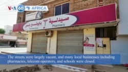 VOA60 Africa - Sudan: Many residents of Khartoum are protest military takeover by staying at home