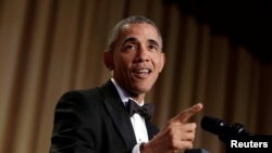 President Obama Appears at His Last Annual White House Correspondents Dinner 