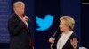 Ông Donald Trump và bà Hillary Clinton trong cuộc tranh luận tổng thống lần thứ hai, ngày 9 tháng 10 năm 2016.