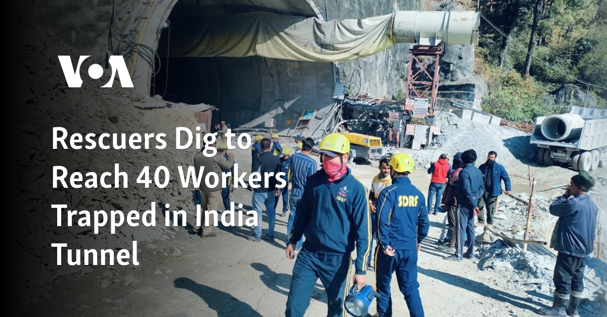 40 construction workers trapped underground in India - CBS Chicago