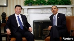 美國總統奧巴馬和中國國家主席習近平2012年2月14日曾經在白宮會面。(資料圖片)