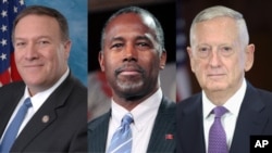 سه نامزد کابینۀ ترمپ امروز برای گرفتن رای اعتماد به مجلس سنای کانگرس امریکا می روند
