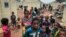 Thousands of ethnic Fulanis who have been displaced by attacks, gather in a makeshift camp near Youba, Burkina Faso on April 20, 2020. The West Africa area continues to be hit by violence linked to Islamic extremists and local defense militias.