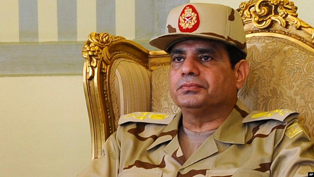 FILE - Egypt's former Defense Minister Abdel Fattah el-Sissi, May 22, 2013.