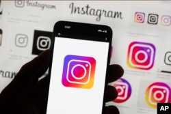 File - The Instagram logo is seen connected  a compartment  telephone  successful  Boston, Oct. 14, 2022.