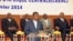 FILE - Chadian President Idriss Deby delivers his opening remarks at the special summit of the 10-nation Economic Community of Central African States (ECCAS) in Ndjamena on January 9, 2014.