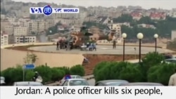 VOA60 World PM - Jordanian Kills 6 at US-funded Police Training Center