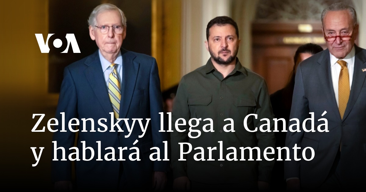 Zelenskyy llega a Canadá y hablará al Parlamento