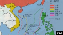 南中國海主權爭議地圖