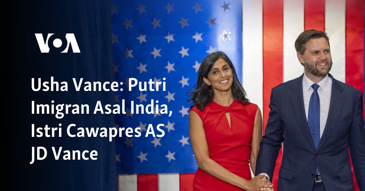 Usha Vance: Putri Imigran Asal India, Istri Cawapres AS JD Vance