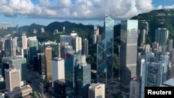 2019年7月25日的香港金融區鳥瞰