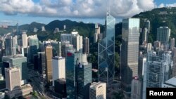 Distrik pusat keuangan di Hong Kong, China ,25 Juli 2019. (Foto: REUTERS/Tyrone Siu)