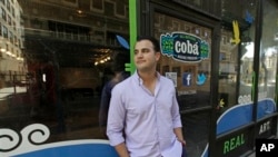 Arnulfo Ventura, co-founder of Coba, a Mexican beverage company, outside in his office and art gallery in downtown Los Angeles, Oct. 16, 2012.