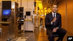 US President Barack Obama records the weekly address, February 18, 2011