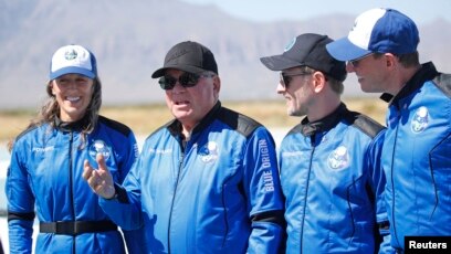 Star Trek's 'Captain Kirk' becomes oldest person in space aboard Bezos' Blue  Origin