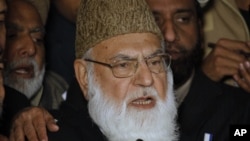 Học giả Hồi giáo nổi tiếng của Pakistan Qazi Hussain Ahmed.