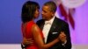 U.S. President Barack Obama and first lady Michelle Obama dance at the Commander in Chief's Ball in Washington, January 21, 2013.