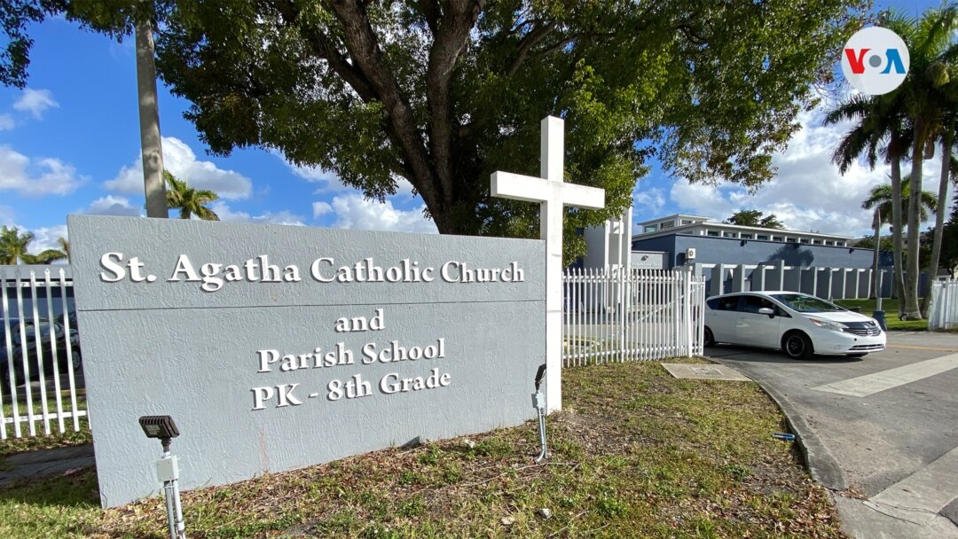 Santa Agatha: la iglesia en Miami que da consuelo a los migrantes nicaragüenses Santa Agatha: la iglesia en Miami que da consuelo a los migrantes nicaragüenses