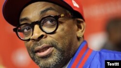 Spike Lee at the premiere of the film ""Red Hook Summer" at the 2012 Sundance Film Festival in Park City, Utah. (Jan 2012 file photo)