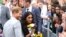 Britain's Prince Harry and Meghan, the Duchess of Sussex, meet members of the public at Trinity College, on the second day of their visit to Dublin, Ireland, July 11, 2018.