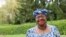 FILE - Ngozi Okonjo-Iweala poses outside a Nigerian diplomatic residence in Chambesy, near Geneva, Switzerland, Sept. 29, 2020. 