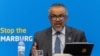 FILE - World Health Organization Director-General Tedros Adhanom Ghebreyesus addresses a press conference on the Marburg virus outbreak at the Kigali Convention Center in Kigali, Rwanda, Oct. 20, 2024.